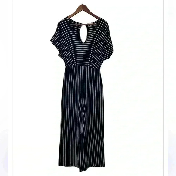 Women’s Black/White Striped Altar’d State Jumpsuit/ Romper, Small - Picture 3 of 7